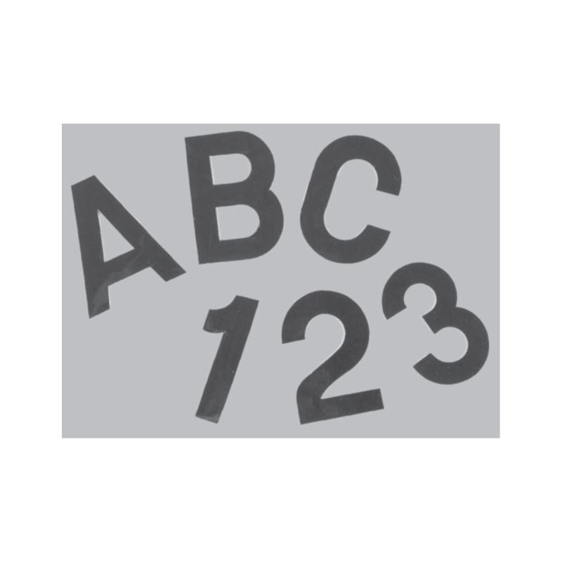 Bernard Style Individual Black Letters & Numbers