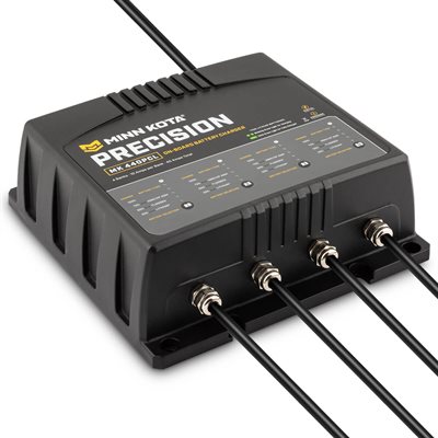 MINN KOTA 1834401 MK 440PCL FOUR BANK 40 AMP TEN AMPS PER BANK CHARGER