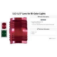 PERKO 0268DP0LNS BICOLOR RED & GREEN LENS SET