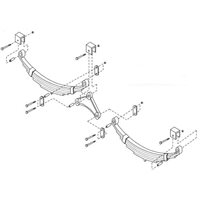 ROCKWELL AMERICAN 102-A HANGER KIT FOR TANDAM AXLE DUAL EYE SPRING 