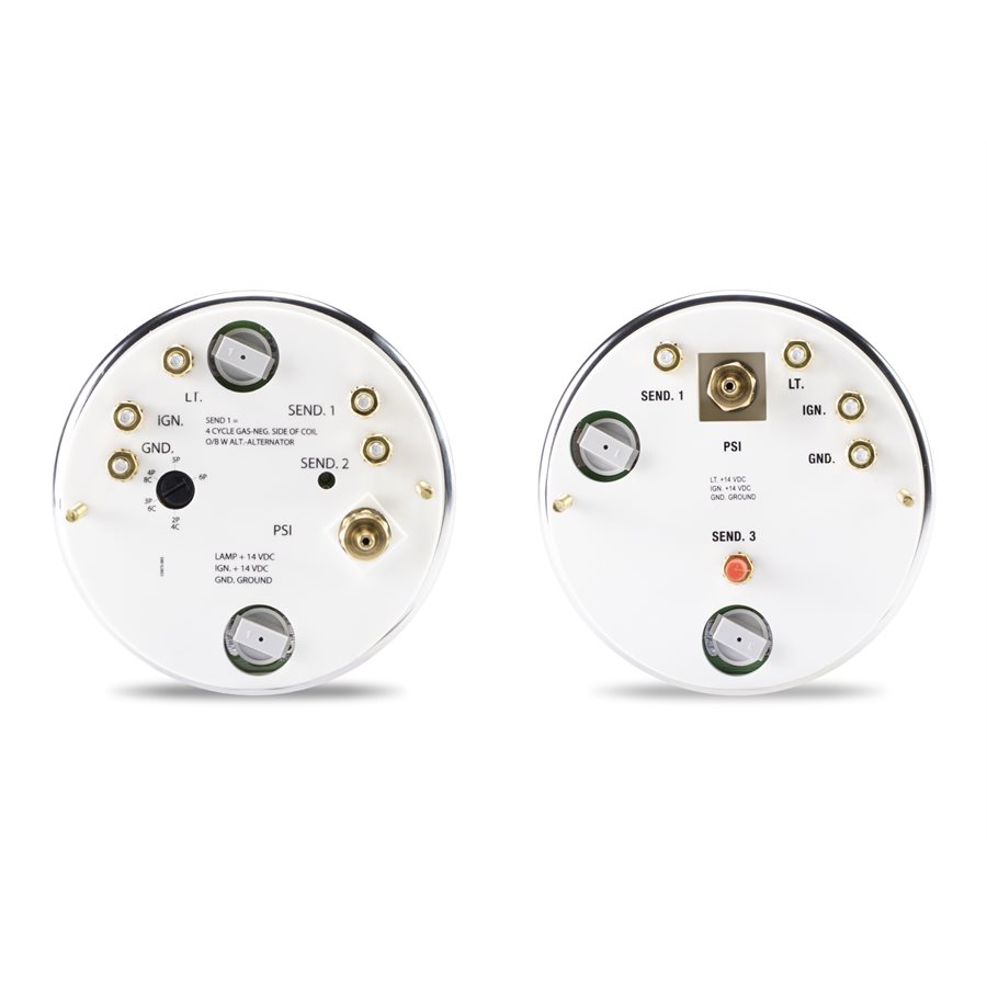 SIERRA 21010P WHITE SERIES 5" MULTIFUNCTION GAUGE KIT FITS EVINRUDE