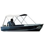 CARVER V4267U WHITE VINYL BIMINI TOP WITH FRAME ASSEMBLY FOR BOATS WITH 63-73 INCH BEAM 