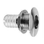 PERKO 0350S08DPC 1 1 / 2in CHROME PLATED BRONZE THRU-HULL