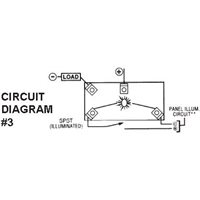 SIERRA RK40370 OFF / ON ROCKER SWITCH WITH SOFT SPOT ILLUMINATION 
