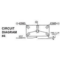 SIERRA RK40400 MOMENTARY ON / OFF / MOMENTARY ON ROCKER SWITCH WITH SOFT SPOT ILLUMINATION